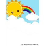 FREE Rainbow Party Invitation Templates