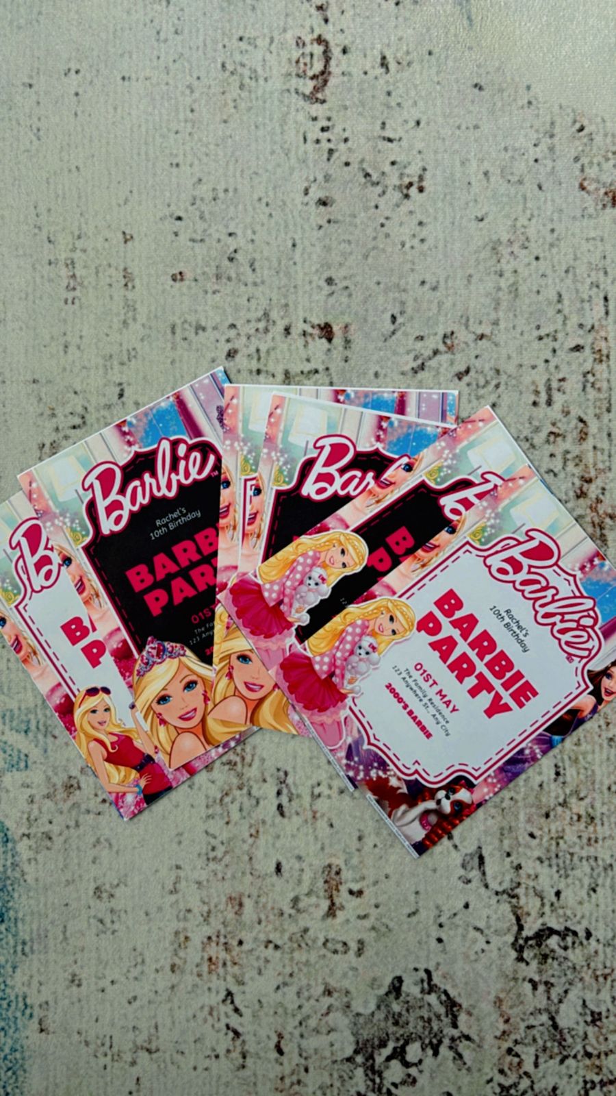 Barbie Birthday Invitations