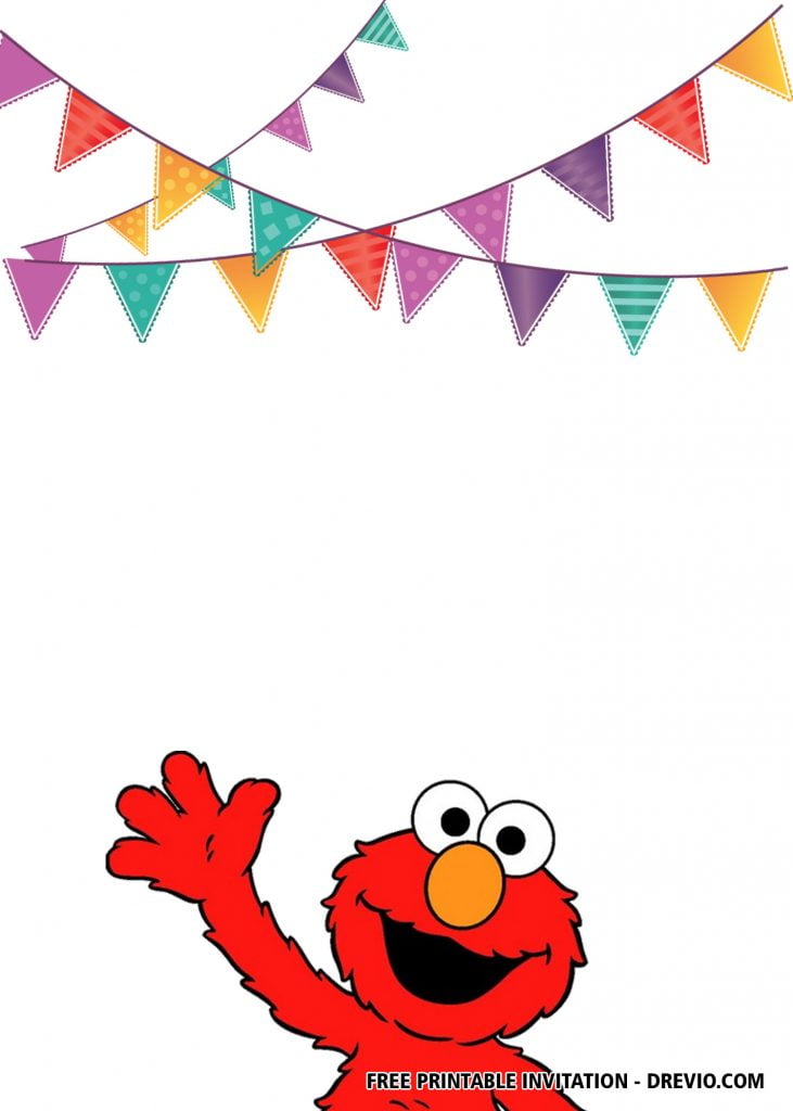 Elmo Invitation Sesame Street Invitation 2
