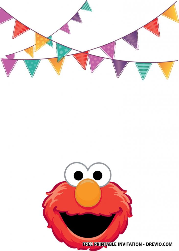 Elmo Invitation Sesame Street Invitation 5