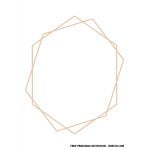 FREE Gold Geometric Invitation Templates