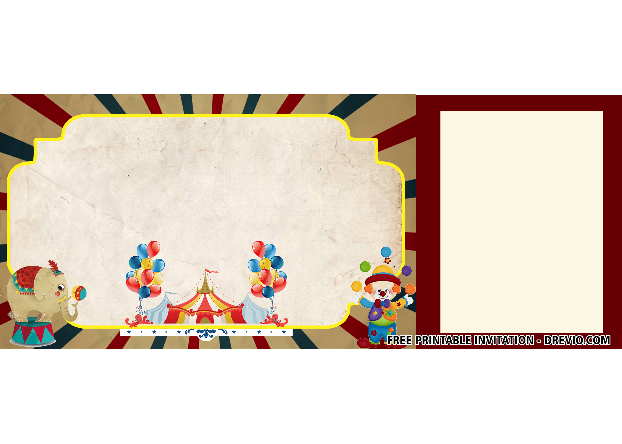 Greatest Showman Party Supply Greatest Showman Birthday Invitation 2