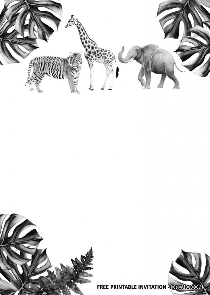 Jungle Safari invitation 3