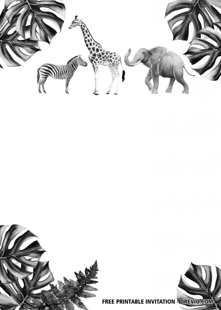 Jungle Safari invitation