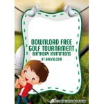 FREE Printable Golf Tournament Birthday Invitation Templates