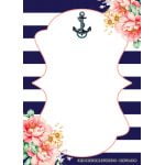 FREE Nautical Bridal Invitation Templates