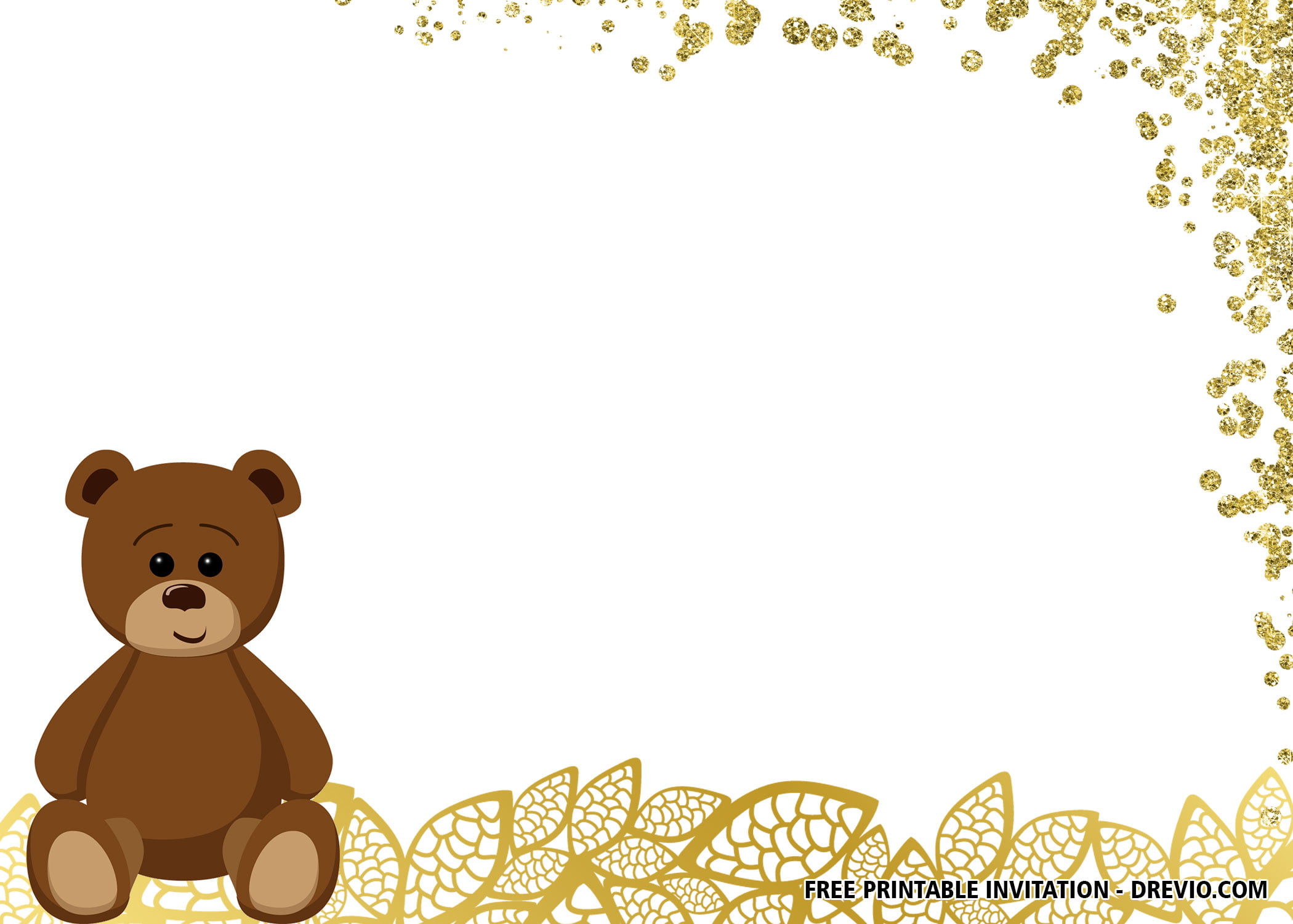 Teddy Bear Baby Shower Invitation 2