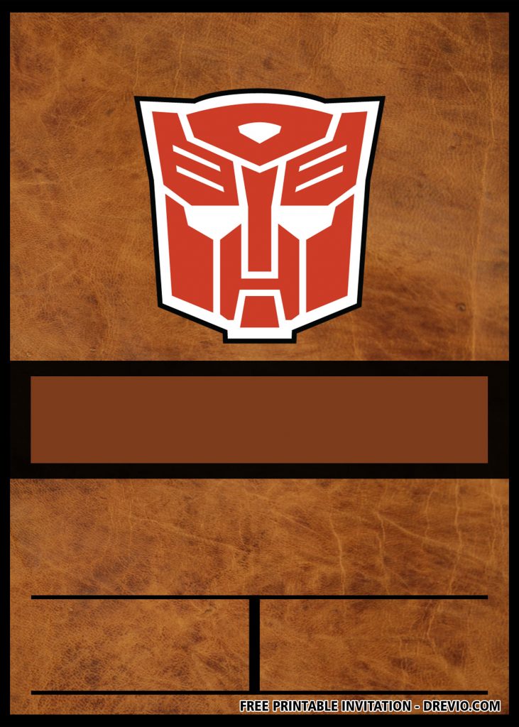 Transformers Invitation 2