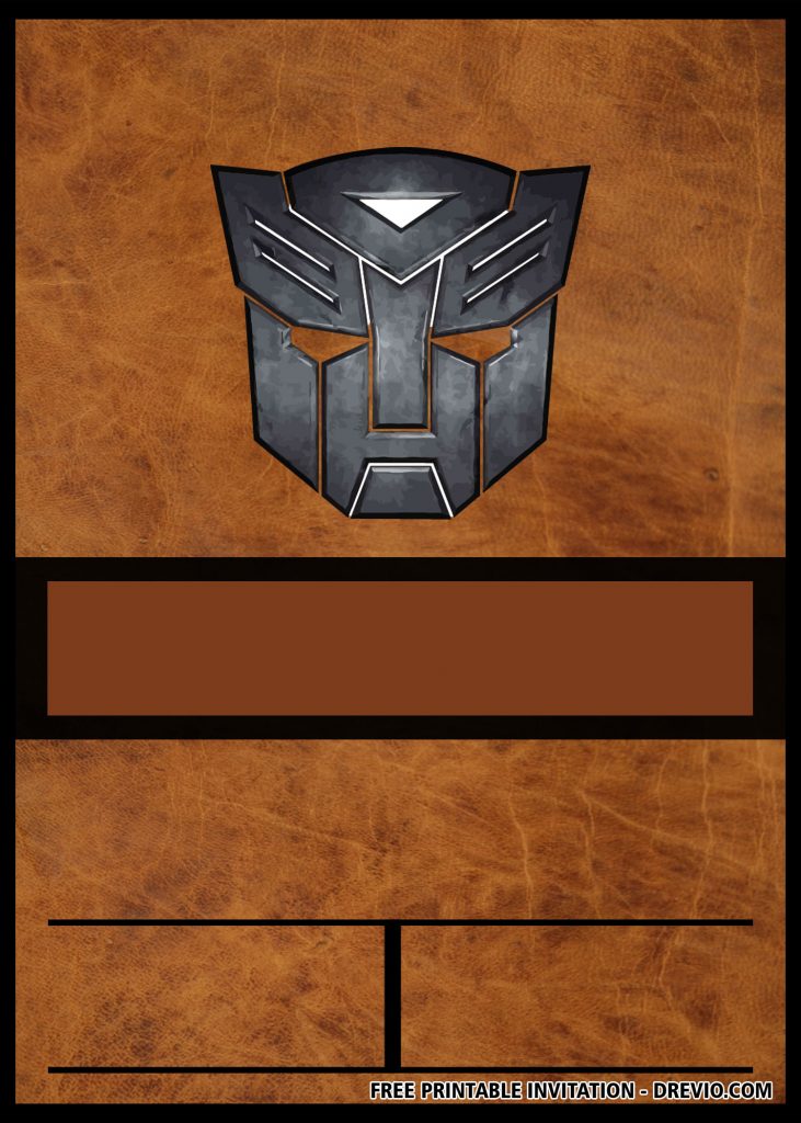 Transformers Invitation 3