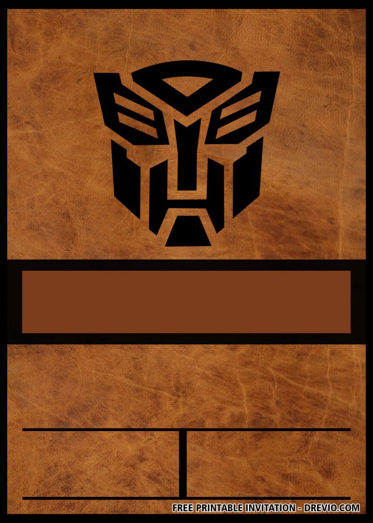 Transformers Invitation