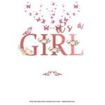 FREE Butterfly Sparkle It’s a Girl Baby Shower Invitation Templates