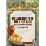 FREE Lion King Invitation Templates