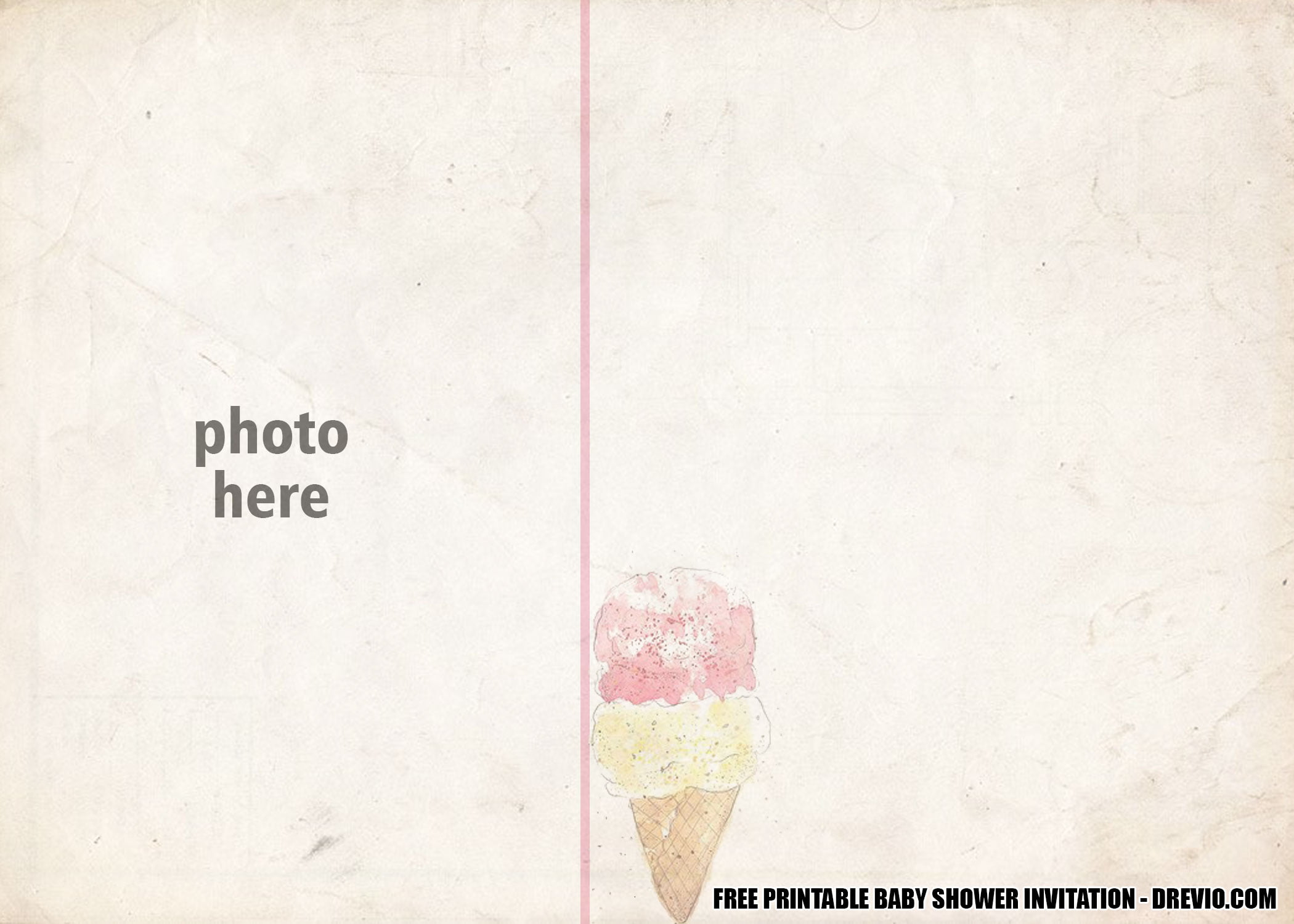 Ice cream invitation 3