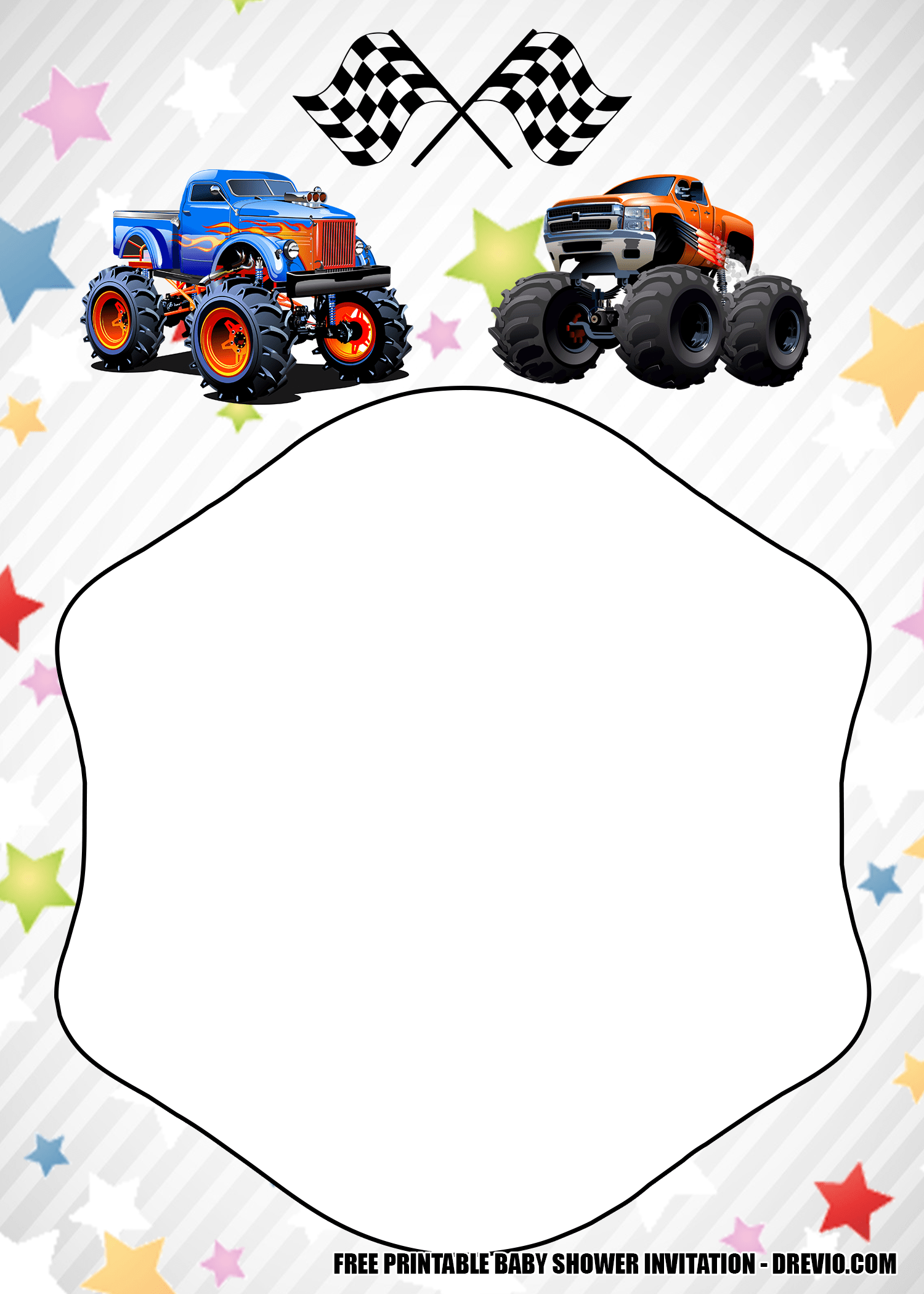 Monster Truck Invitation 2