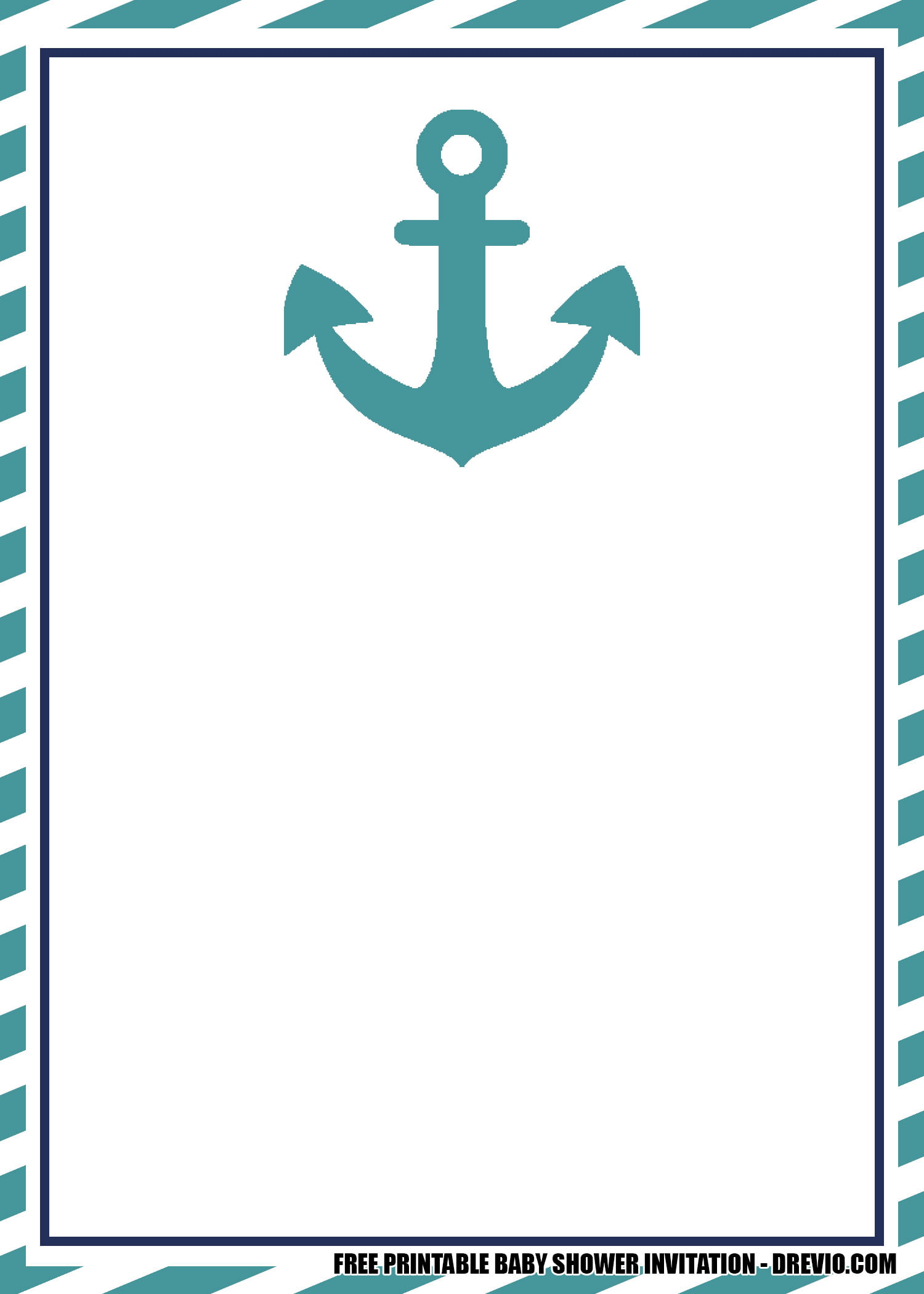 Nautical Baby Shower Invitation Boy 5