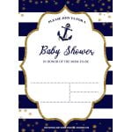 FREE Printable Nautical Baby Shower Invitation Templates