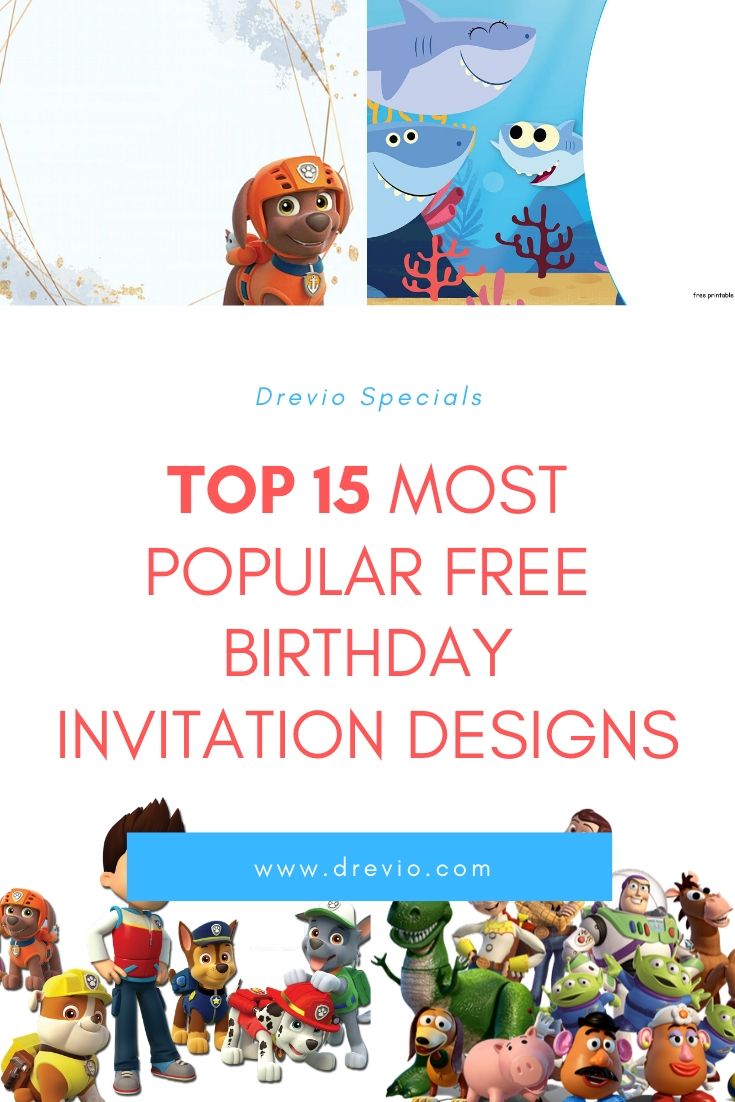 15 Most Popular Free Birthday Invitation Designs Download