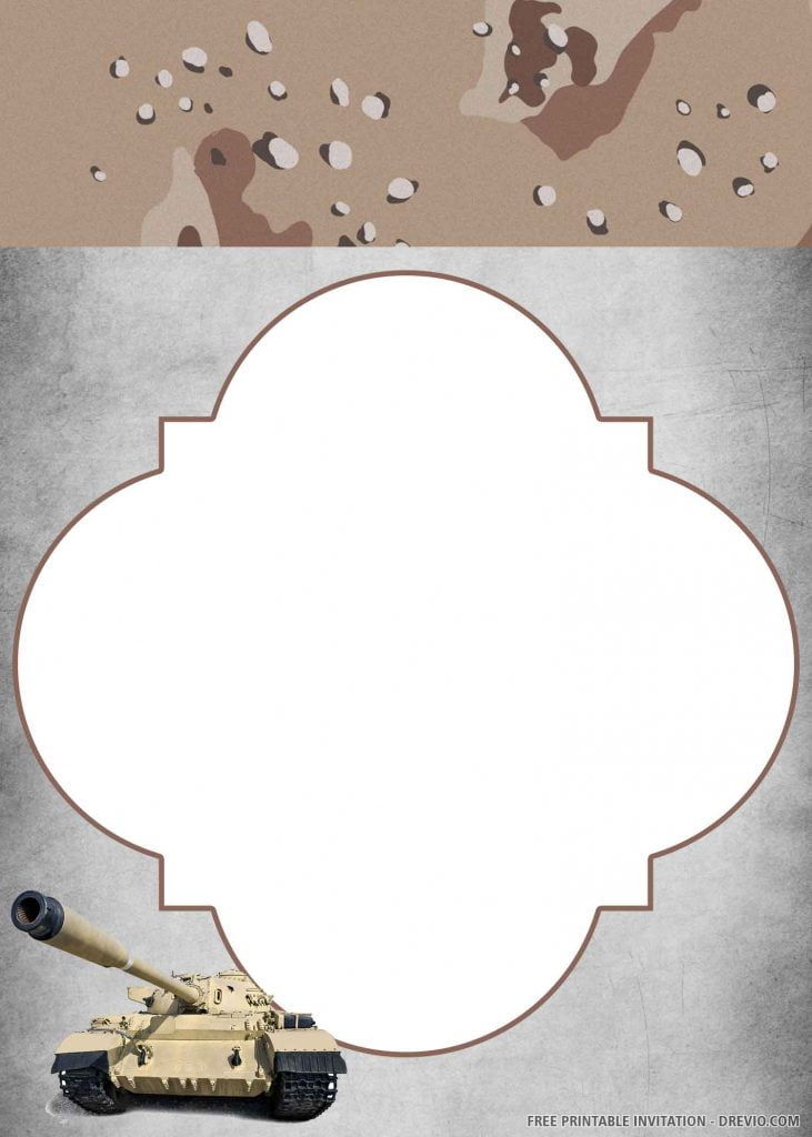 Army Birthday Invitation