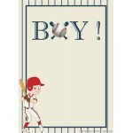 Free Printable Boy Baseball Invitation Template