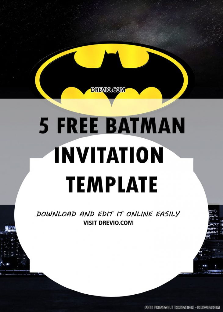 Batman Invitation 6