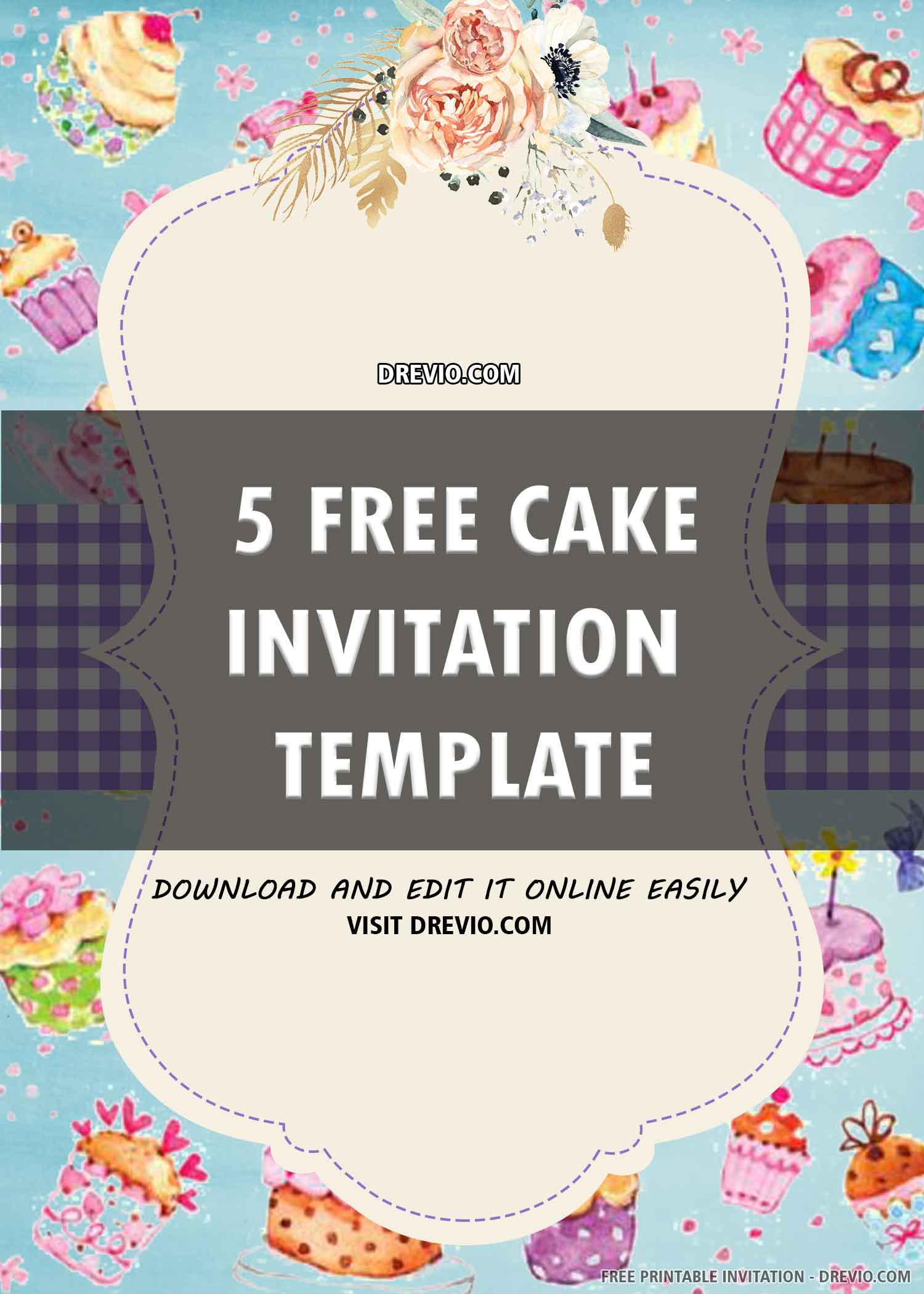 Cake Decorating Birthday Invitation 6