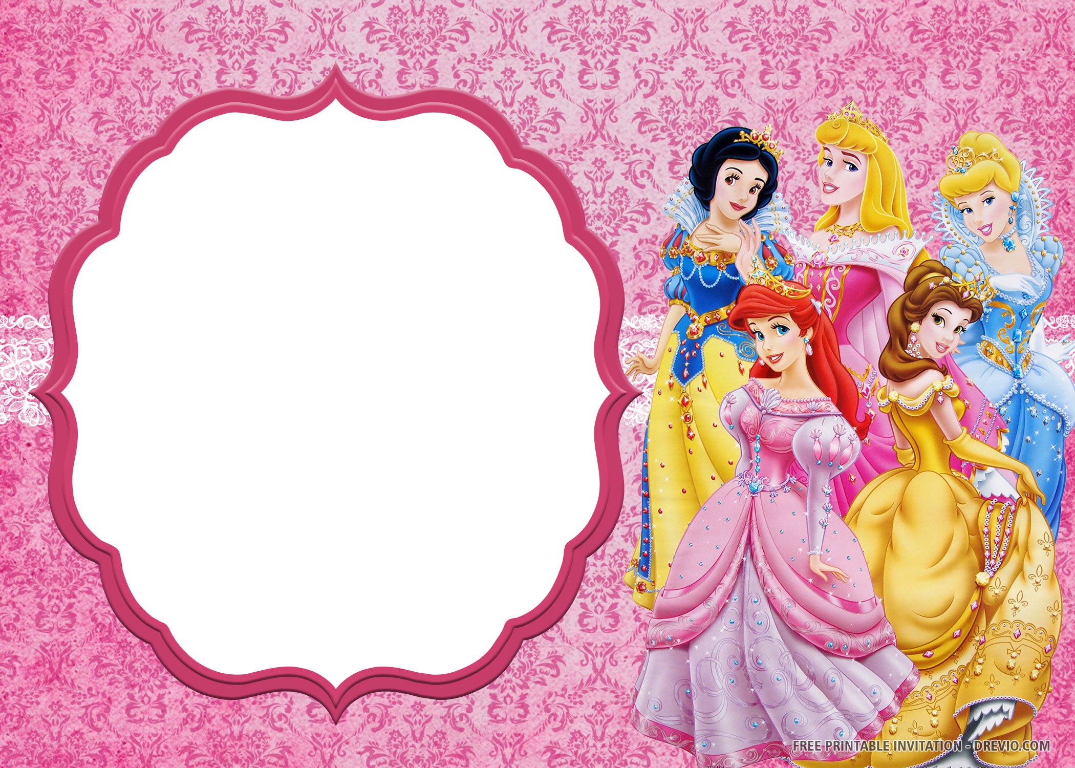 Disney Princess Invitation 1