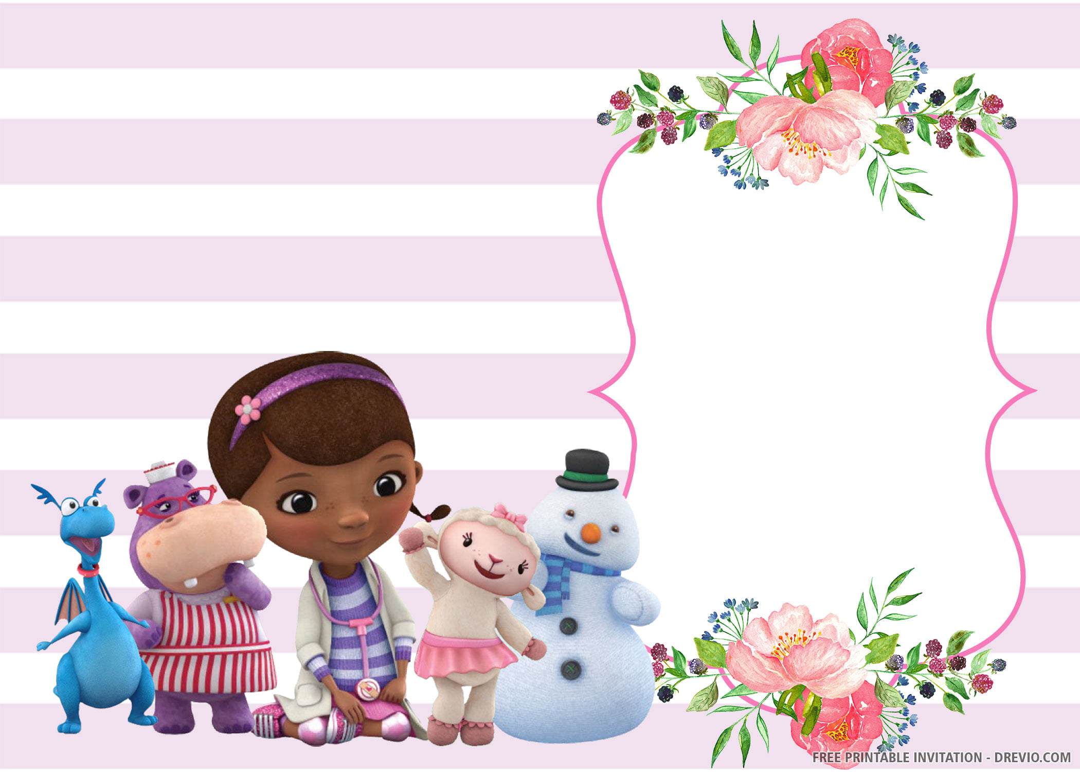 Doc McStuffins Invitation 1