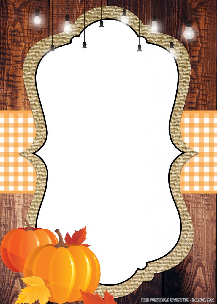 Fall Harvest Festival Invitations Party 1