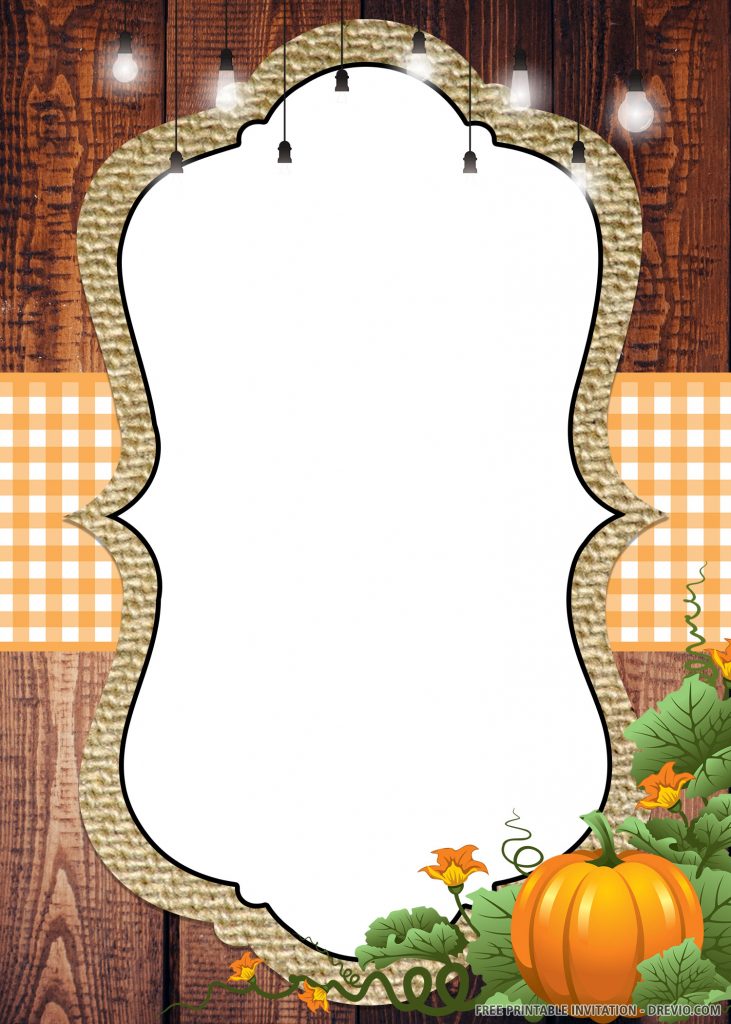 Fall Harvest Festival Invitations Party 2