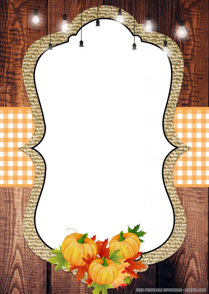 Fall Harvest Festival Invitations Party 3