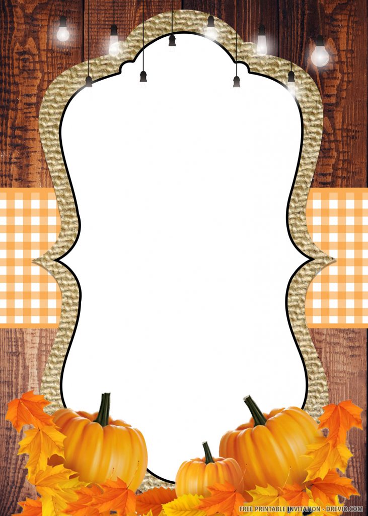 Fall Harvest Festival Invitations Party 5