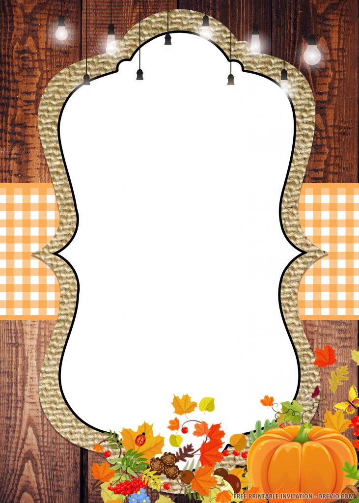 Fall Harvest Festival Invitations Party
