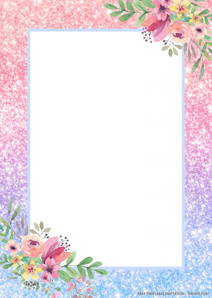 Floral Blush Gold Glitter Bling Damask 2