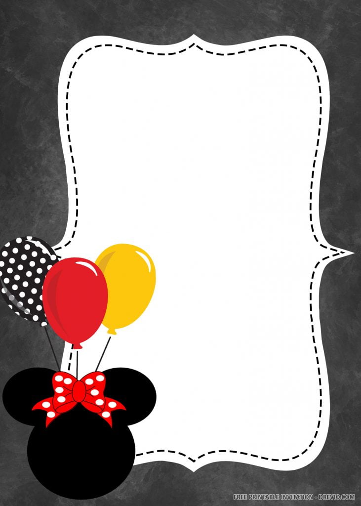 Mickey Mouse first Invitation 1