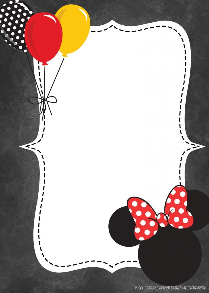Mickey Mouse first Invitation 3