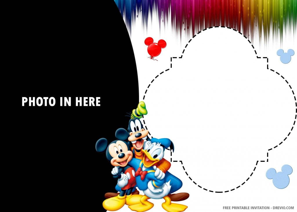 Mickey mouse 1st Birthday Invitation 5