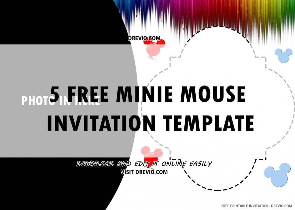 Mickey mouse 1st Birthday Invitation 6
