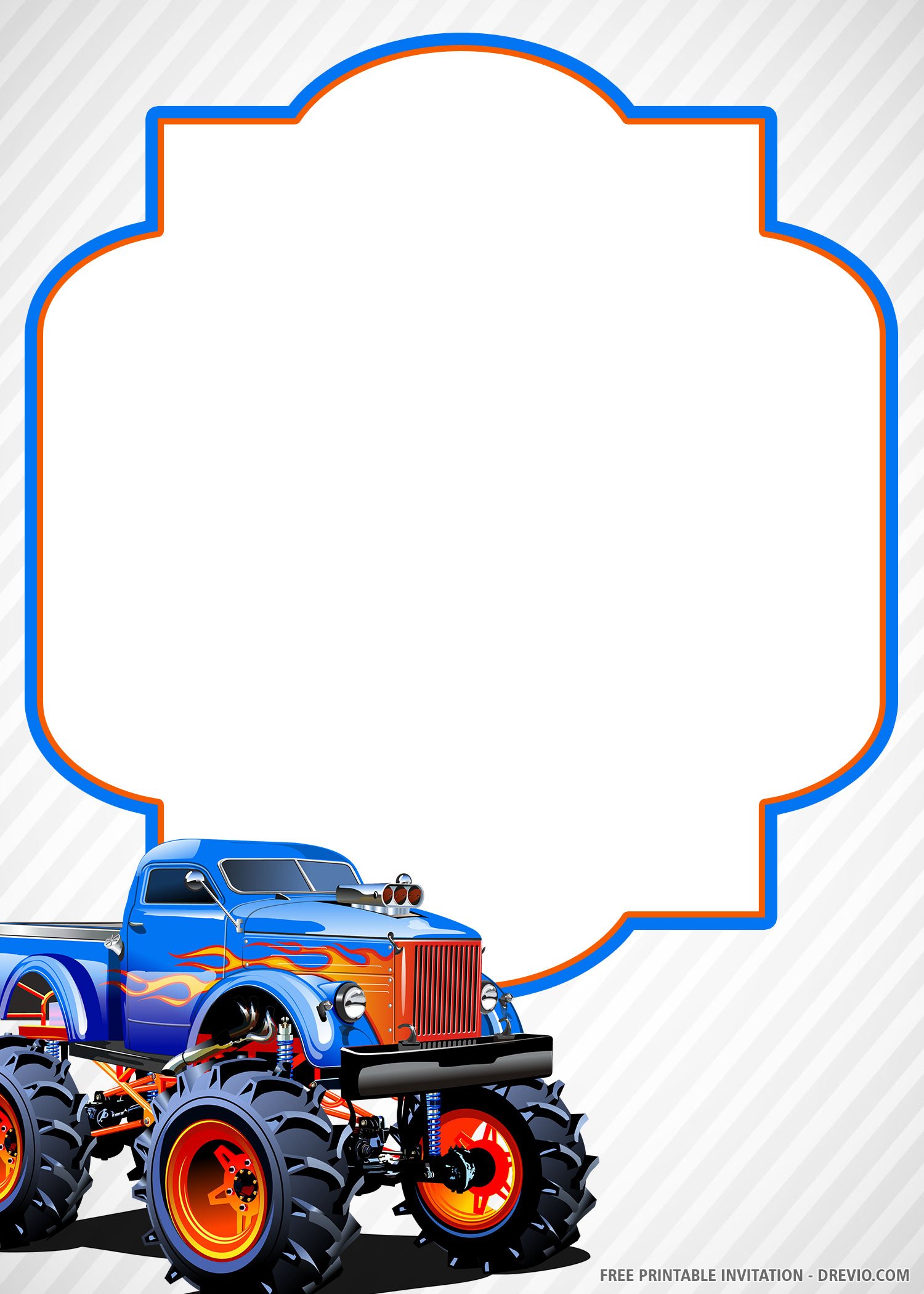 Monster Truck Invitation