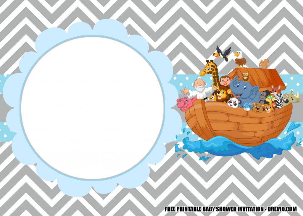 Noah s Ark Chevron Animals 1