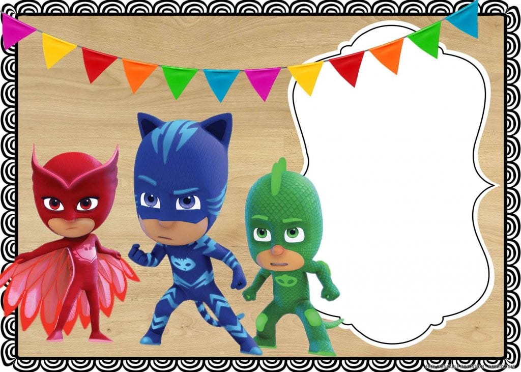 PJ Masks Invitation 2