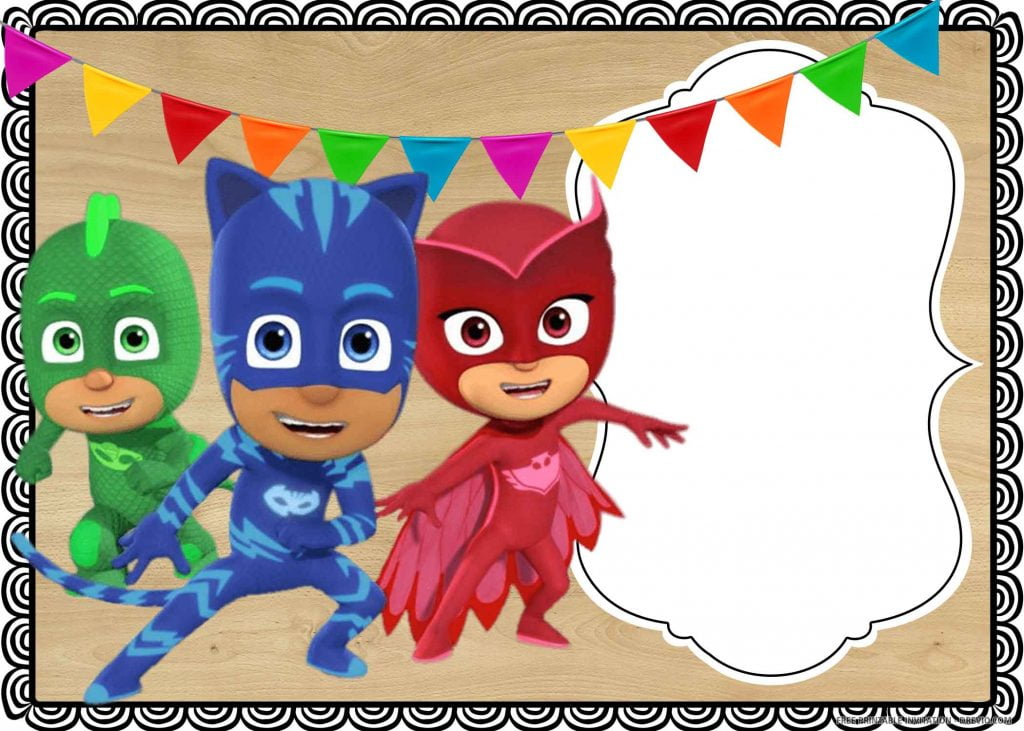 PJ Masks Invitation 3