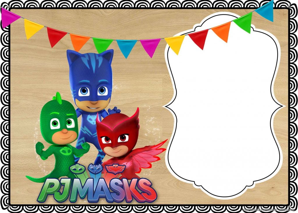 PJ Masks Invitation 4