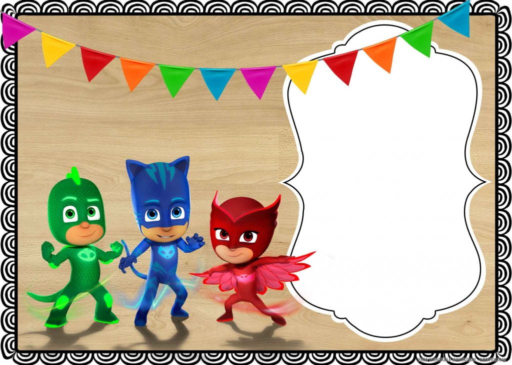 PJ Masks Invitation 5