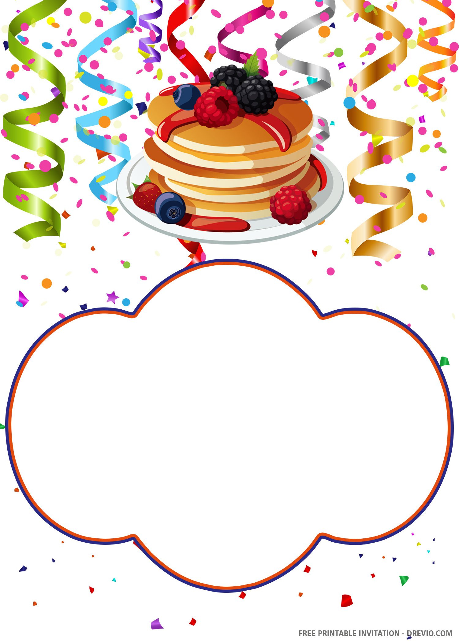 Pancakes and Pajamas Invitation 1