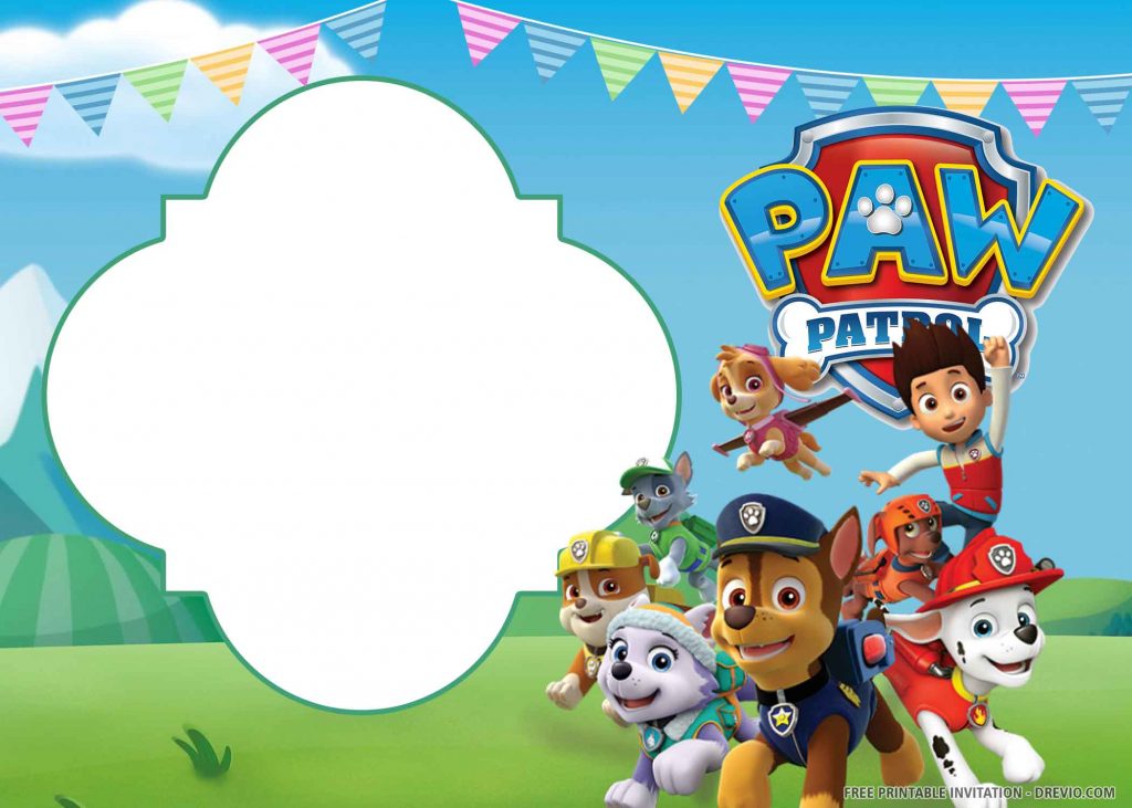 Paw Patrol Birthday Invitation 5