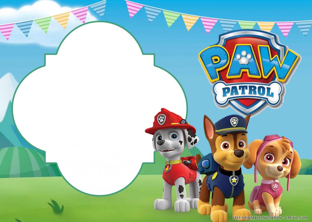 Paw Patrol Birthday Invitation 6