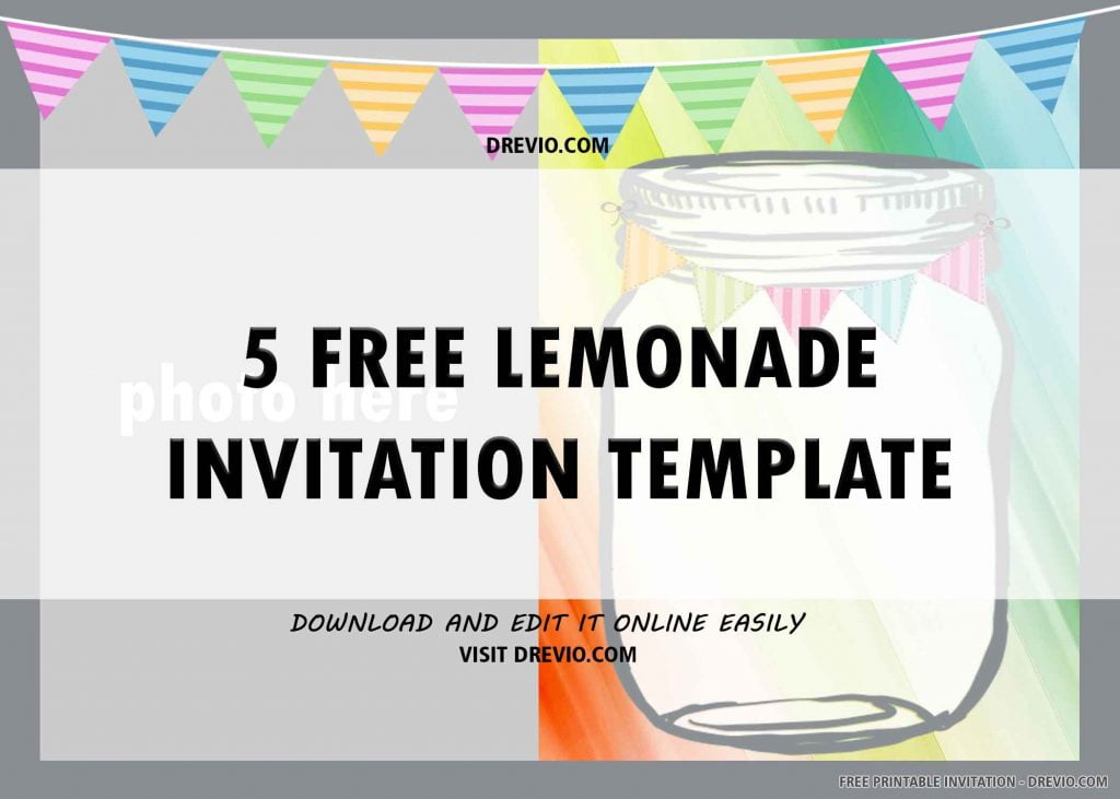 Pink Lemonade Stand Invitation 6