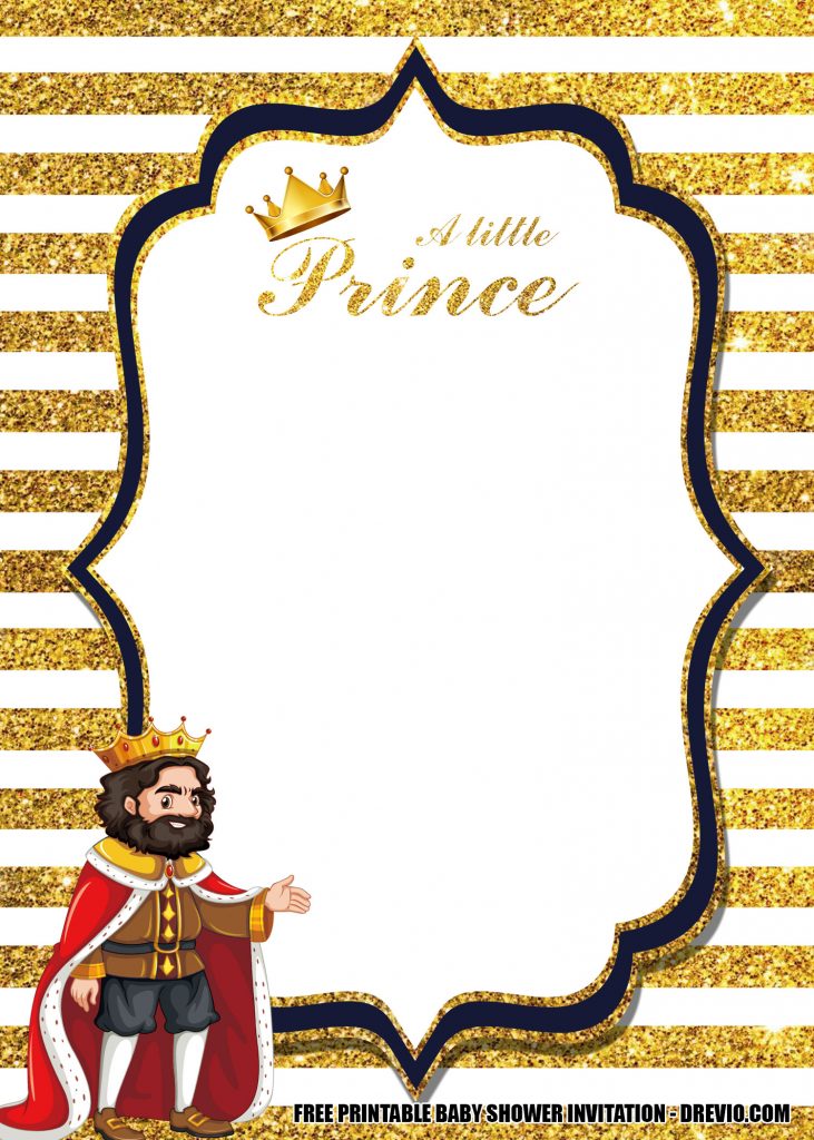 Prince Baby Shower Invitation 3