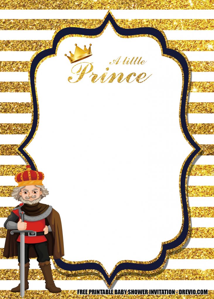 Prince Baby Shower Invitation 4