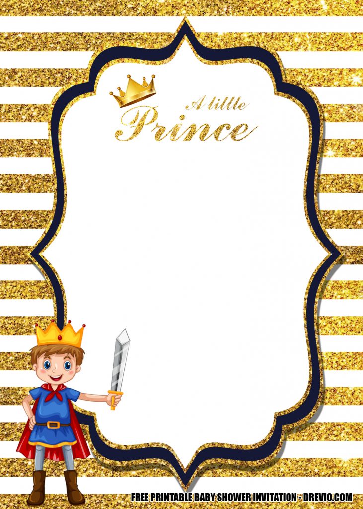 Prince Baby Shower Invitation 5